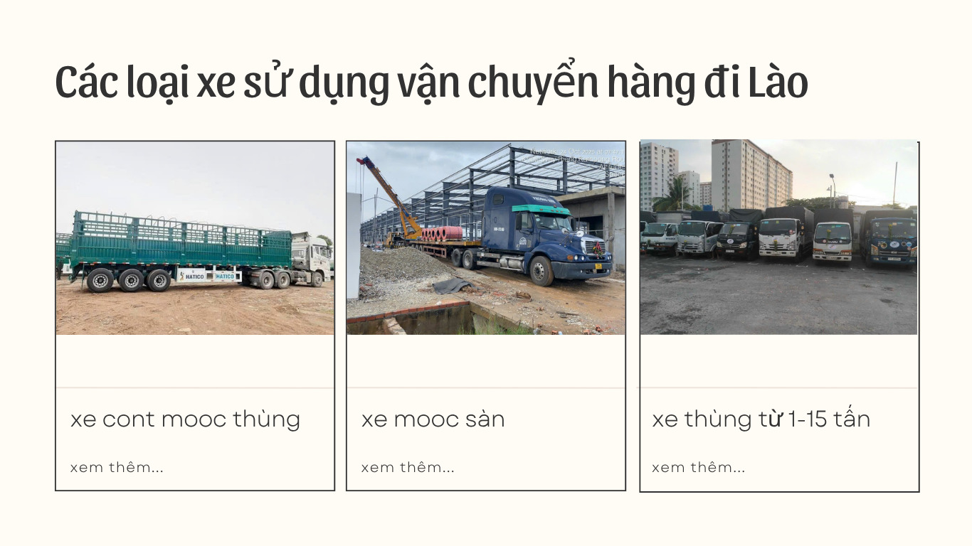 vận chuyển hàng đi Lào giá rẻ an toàn