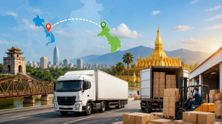 Vận chuyển hàng từ Hà Nội đi Lào an toàn, báo giá rõ ràng