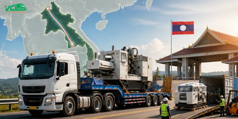 vận chuyển máy móc đi Lào