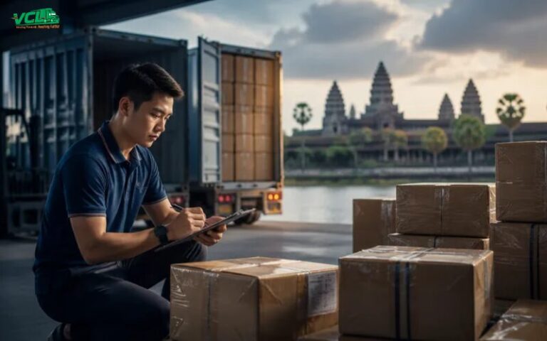Cước vận chuyển hàng đi Campuchia 2026 gồm những khoản nào?