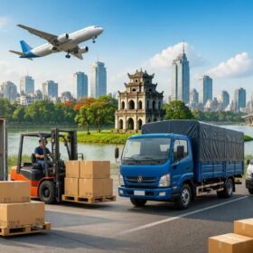 Vận chuyển hàng tại Hà Nội đúng giờ, đúng tờ khai hải quan