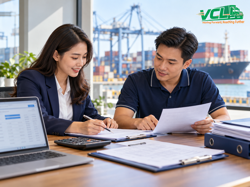 Bộ chứng từ xuất khẩu do bên nhận ủy thác lập cho lô hàng